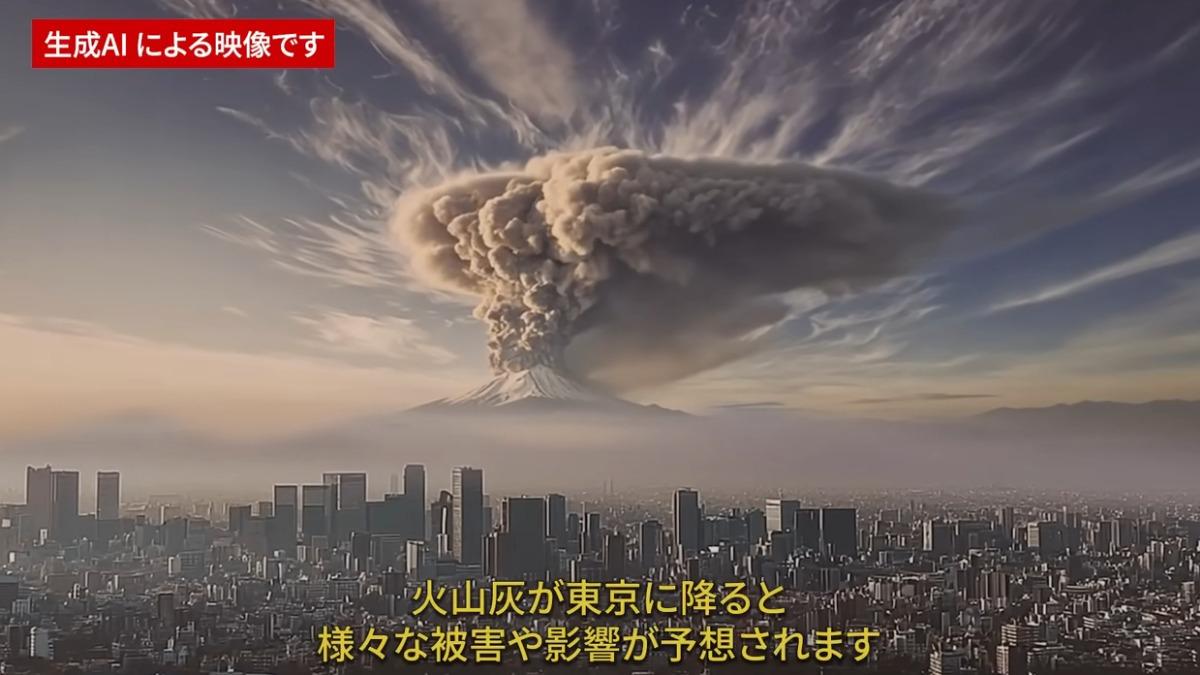 富士山若爆發「恐癱瘓東京」火山灰壟罩交通停擺　AI模擬片曝