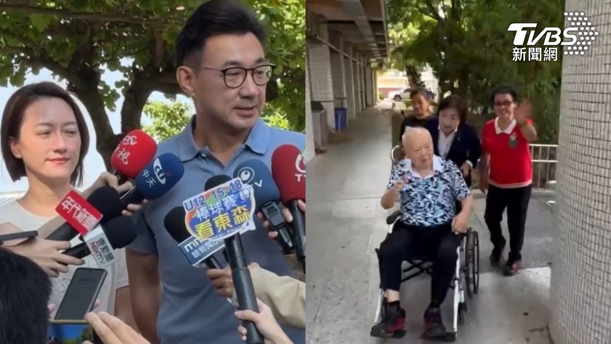 台中藍委罷免!江啟臣愛妻心疼尪操勞 楊瓊瓔推輪椅帶爸投票