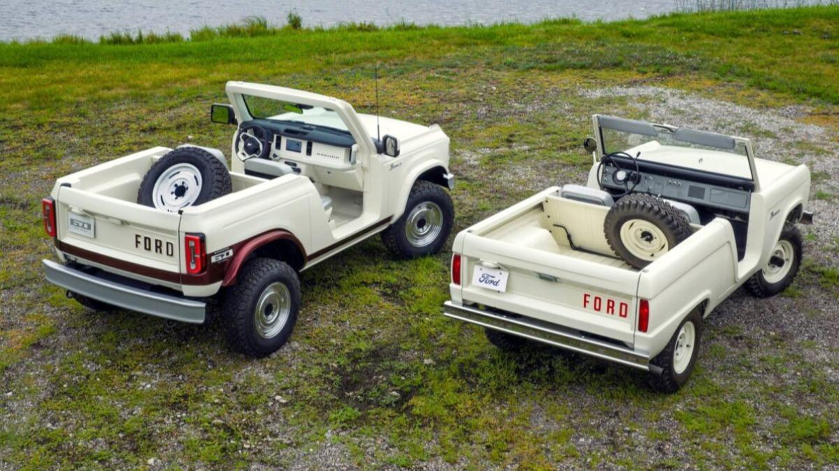 現場Ford也準備一台1966年的Bronco U13 Roadster,傳承意味相當濃厚。(圖/Ford)
