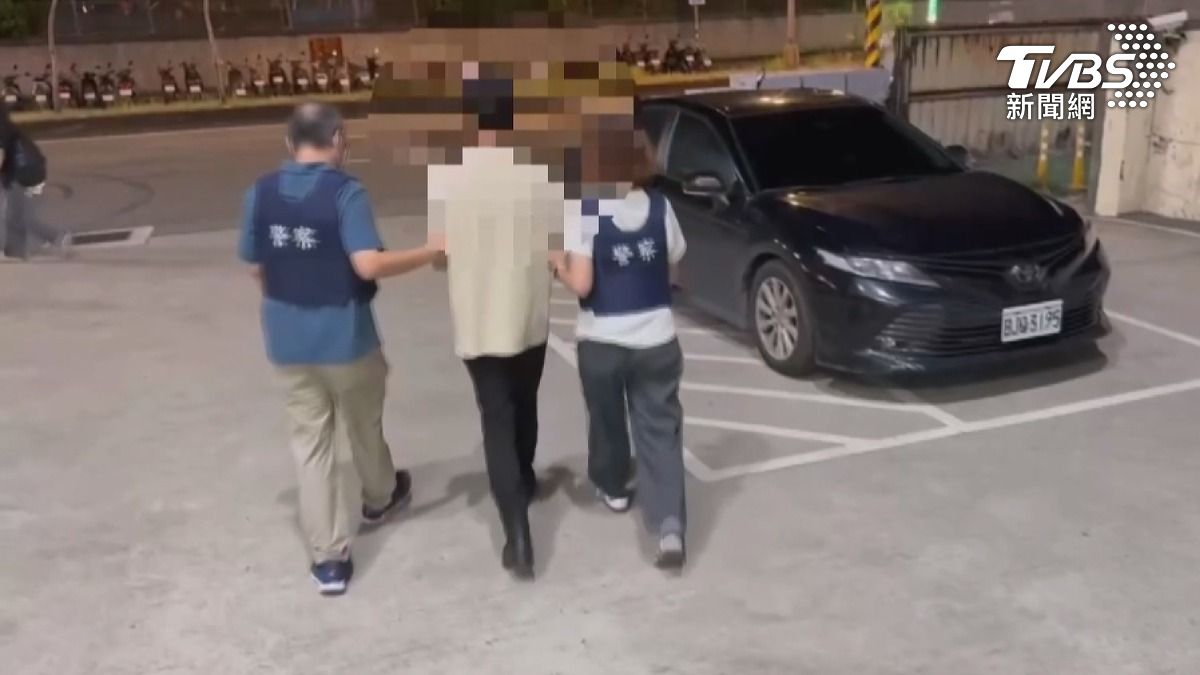 警方逮捕車主以後，隨即20時30分在桃園市將27歲蔡姓接應共犯逮捕（圖／TVBS）