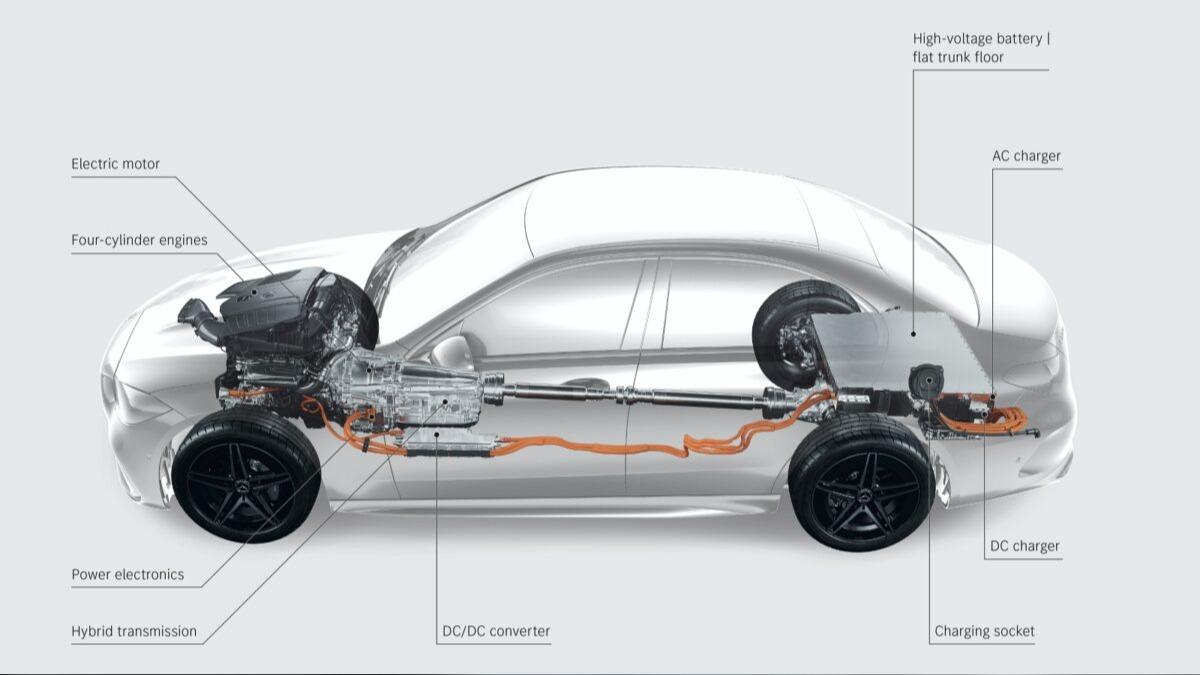 搭載於C 300 e的2.0升四缸插電式混合動力系統。(圖/BMW提供)