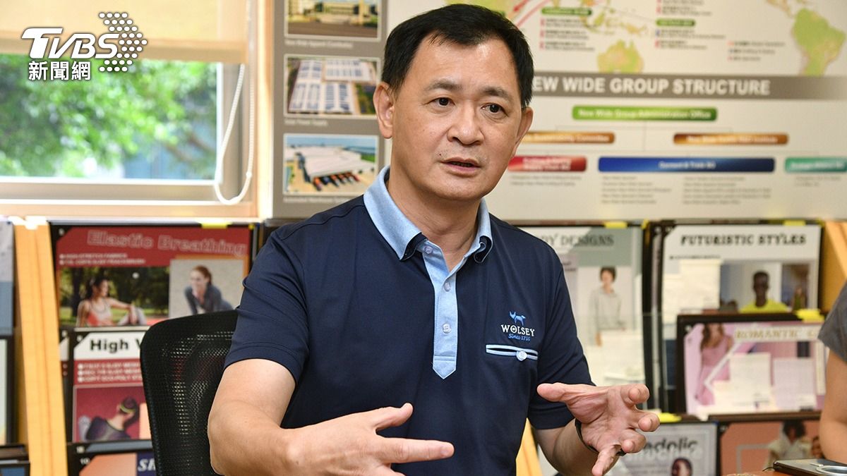 旭榮集團紡織貿易事業體執行副總何世賢。(圖/胡瑞麒攝)