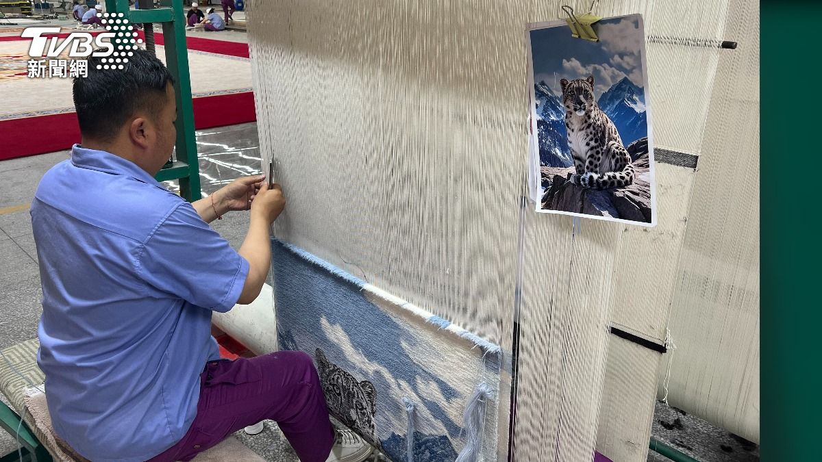 關稅衝擊,青海藏毯成本增歐美單少4成,積極擴展東亞市場。(圖/TVBS)