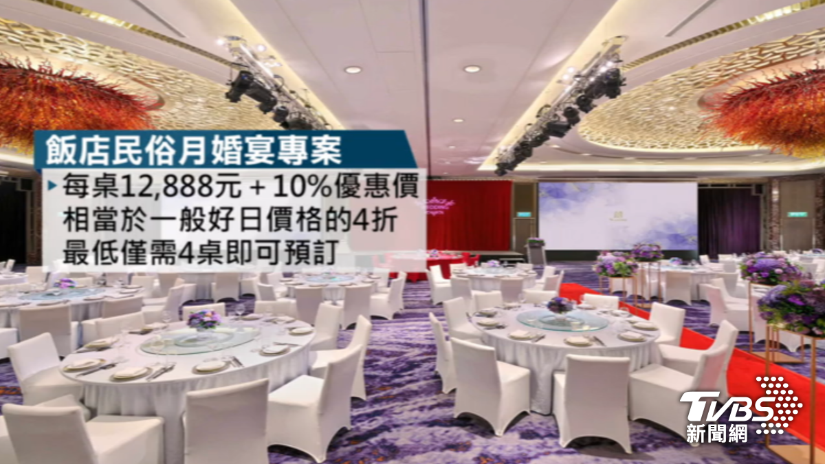飯店業者推出婚宴專案。（圖／業者提供）