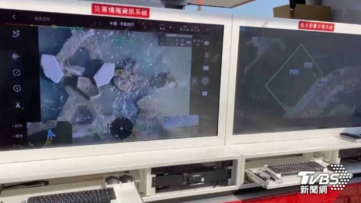搜救人員今日上午再度展開救援行動。(圖/TVBS)