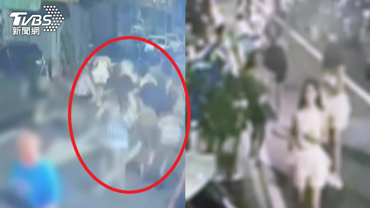 警方臨檢，10名泰國籍女子驚慌逃跑。（圖／TVBS）