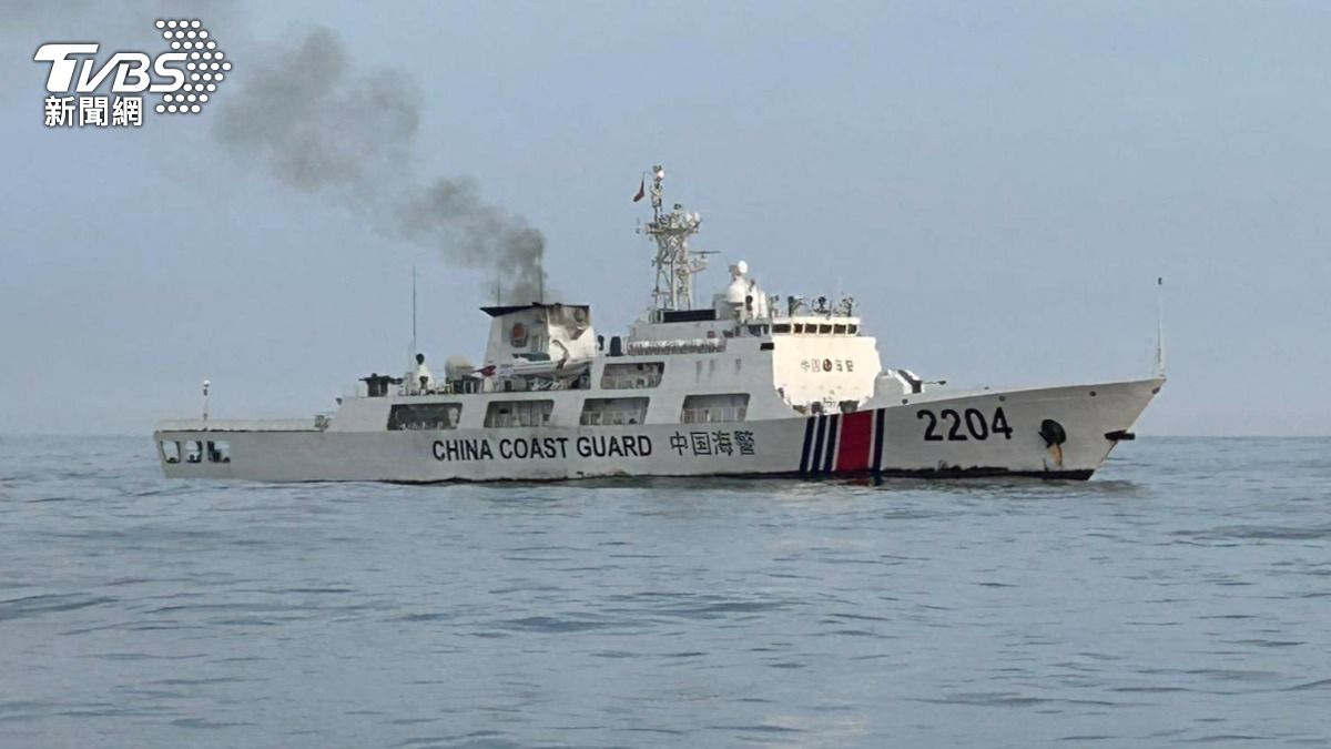 大陸海警船。(圖/TVBS)