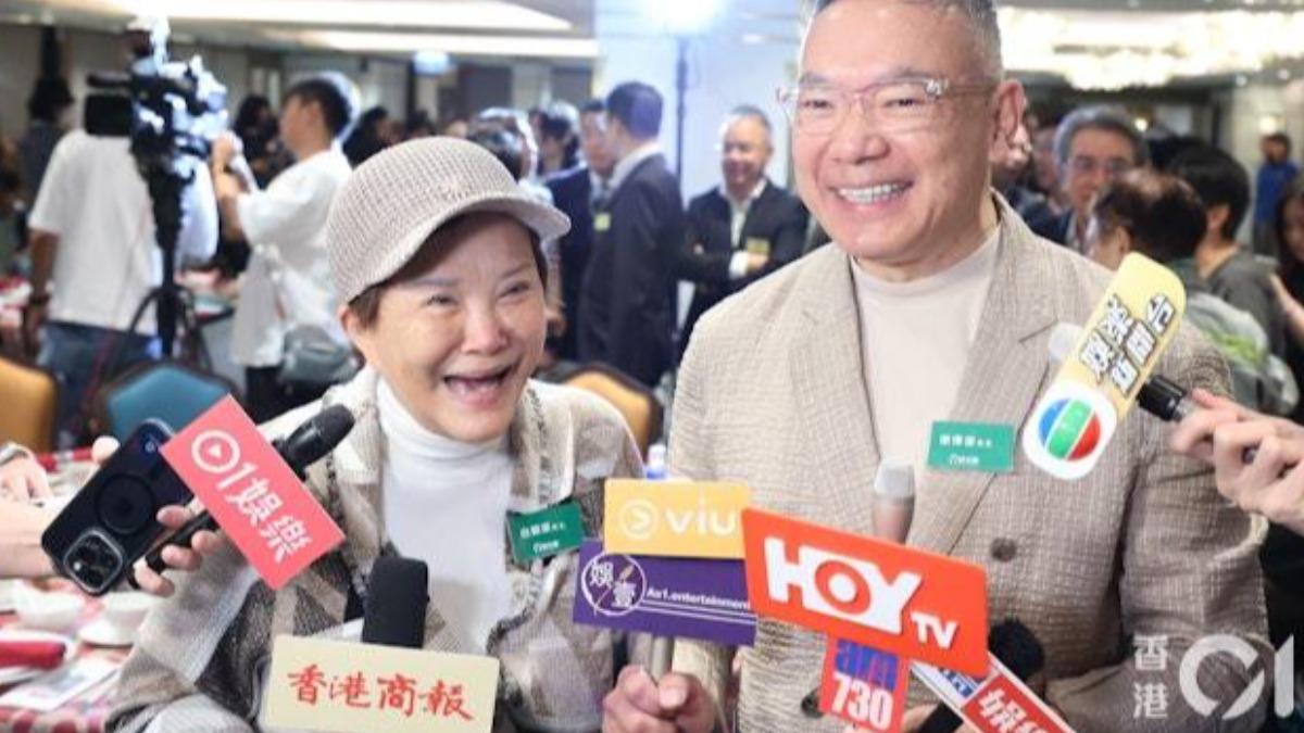80歲的白韻琹氣色很好。（圖／香港01）