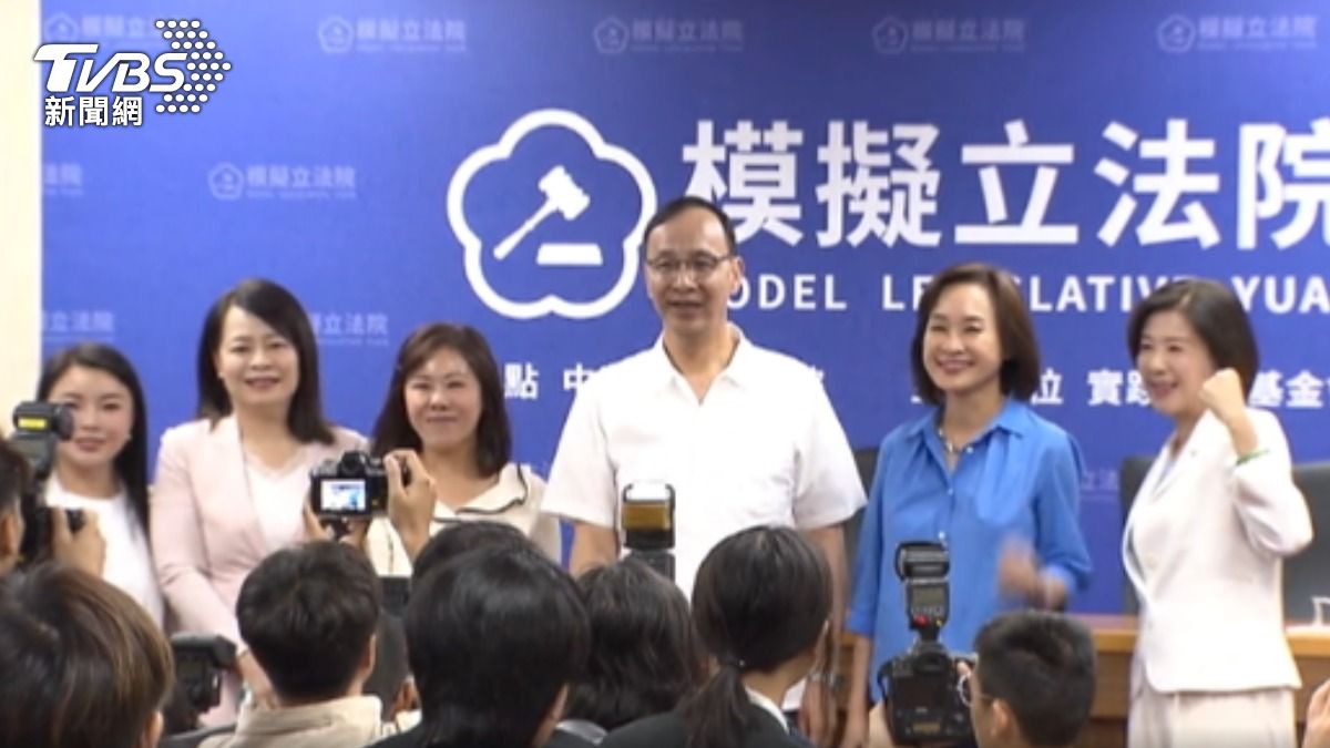 續勸盧選黨魁！　朱立倫：盼與2028總統人選一致。（圖／TVBS）