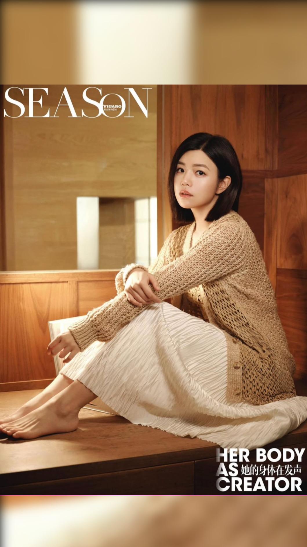 陳妍希釋出一系列雜誌封面照。(圖/翻攝自yanxi531IG)