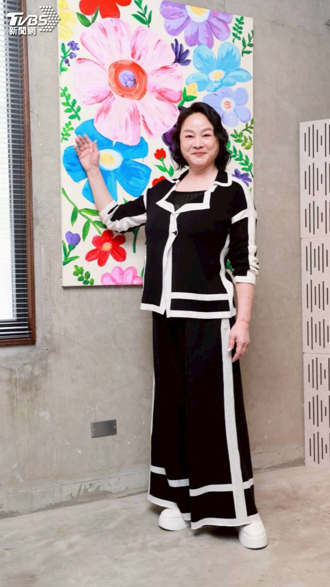 68歲影后陸小芬分享養生秘訣。(圖/記者趙世平攝)