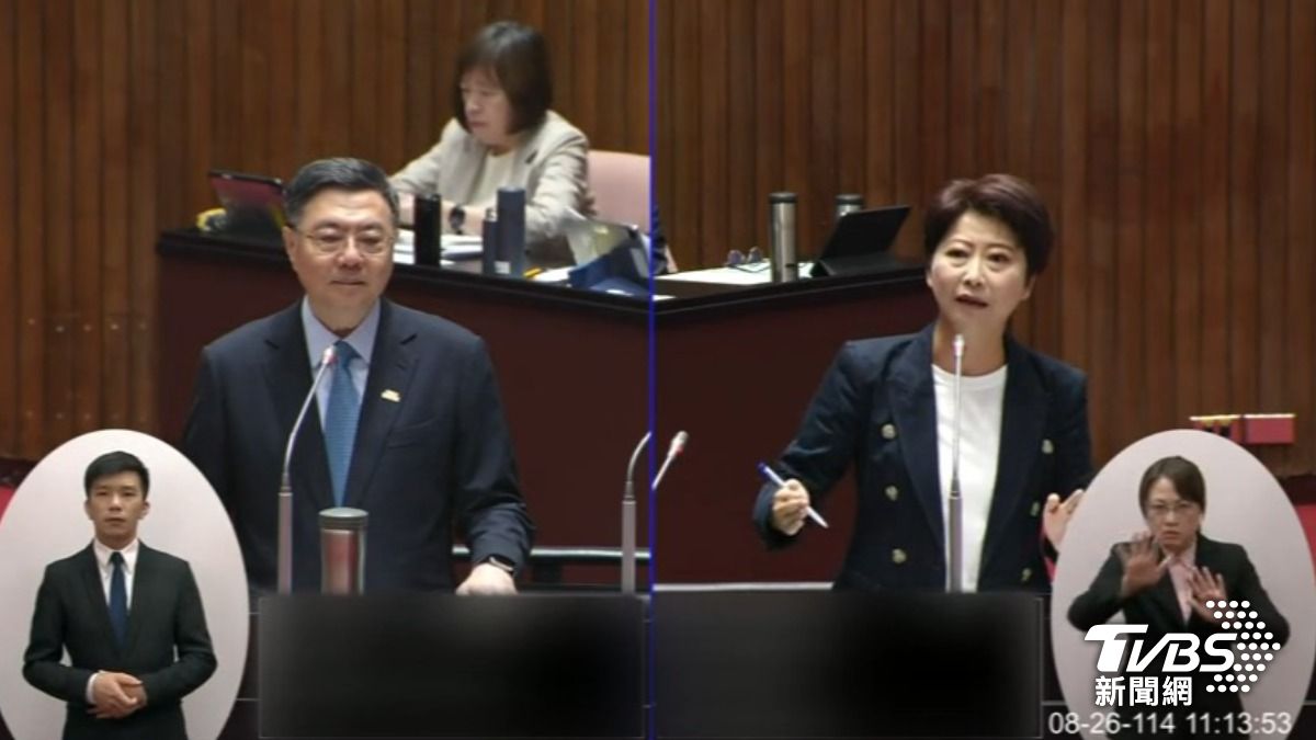 陳亭妃質詢卓榮泰（圖／TVBS資料畫面）