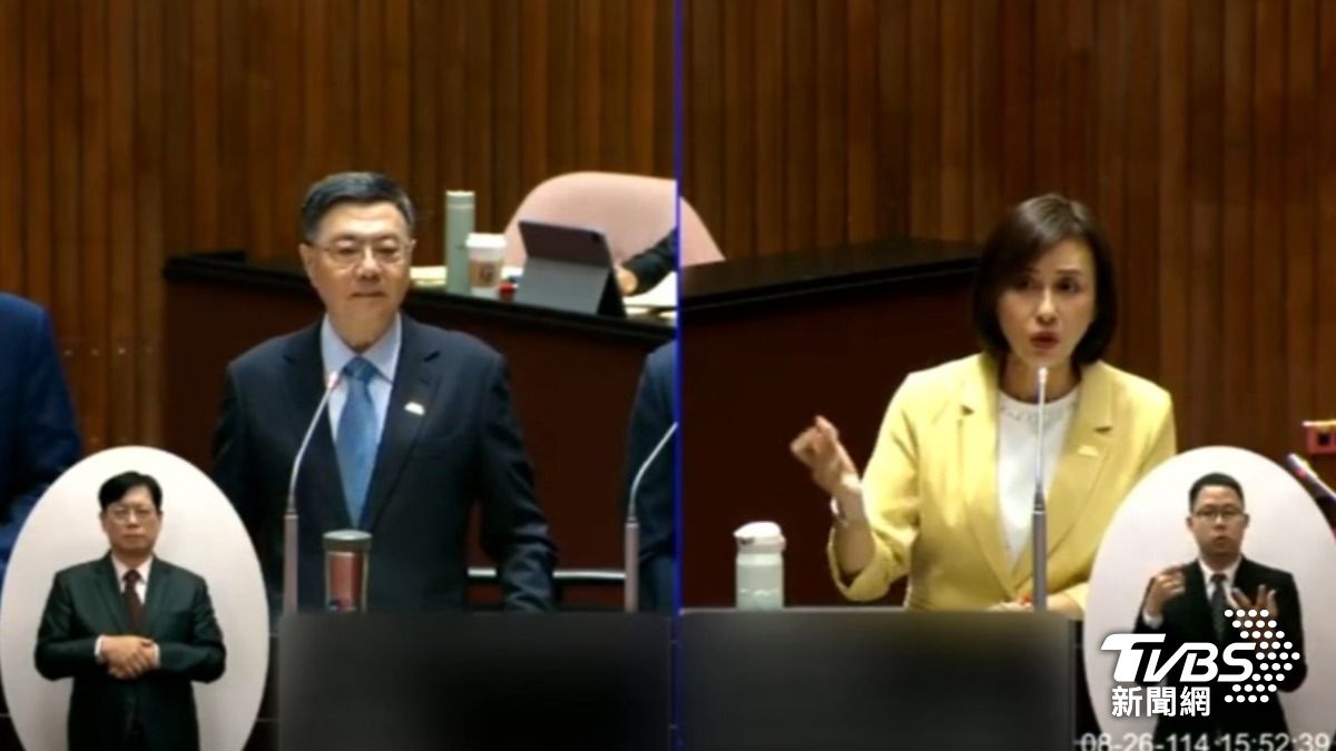 邱議瑩質詢卓榮泰（圖／TVBS資料畫面）