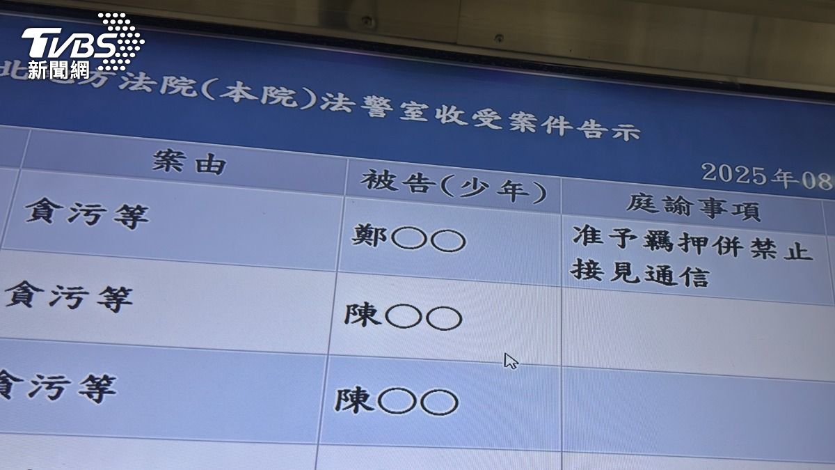 「小英男孩」鄭亦麟收押禁見。（圖／TVBS）
