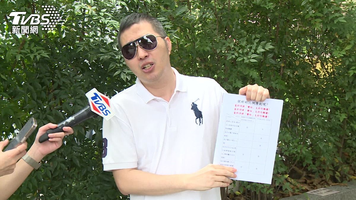 冰粽哥認為,富邦悍將球團沒有證據卻指控他性騷擾啦啦隊,已經構成公然侮辱。(圖/TVBS)