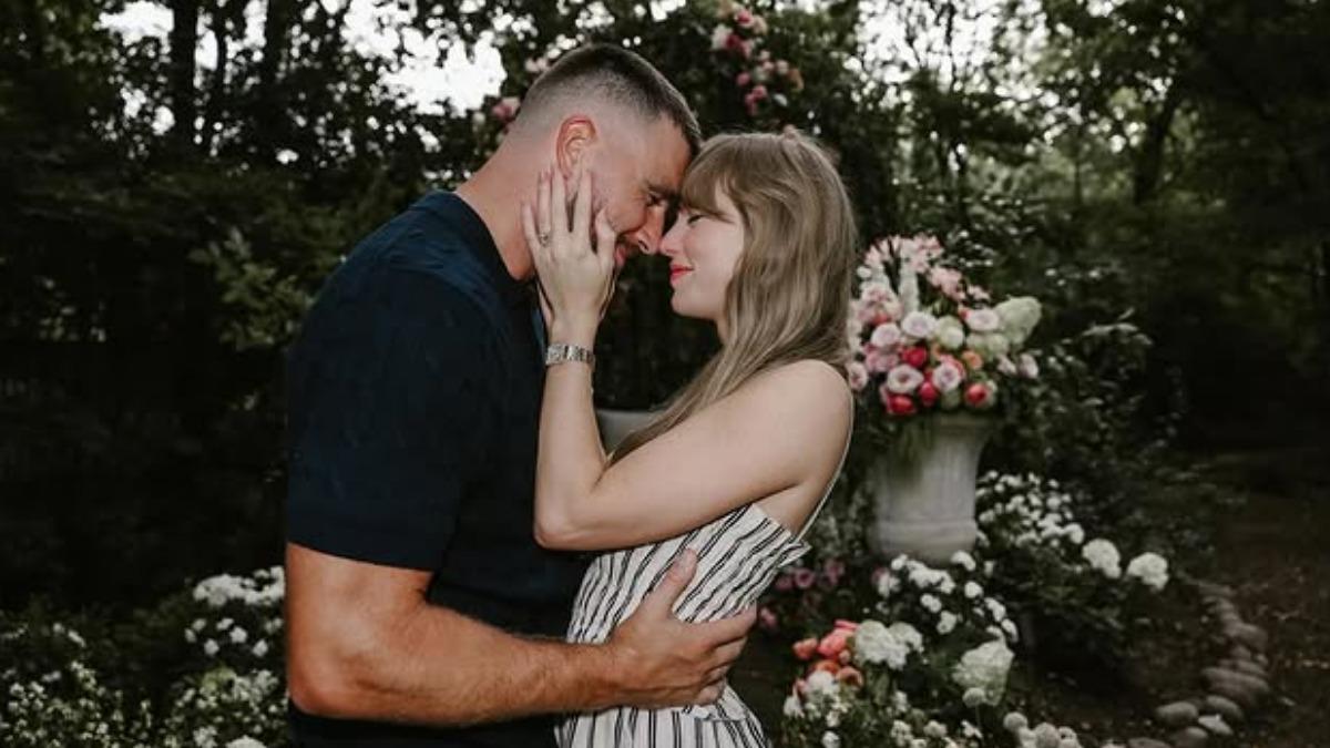 泰勒絲公布與男友訂婚喜訊。（圖／取自IG@taylorswift）