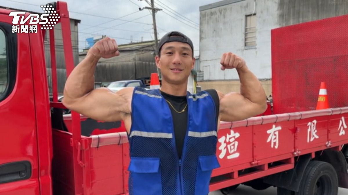 機車拖吊司機孟慶豪接下來還將挑戰健美比賽。（圖／TVBS）