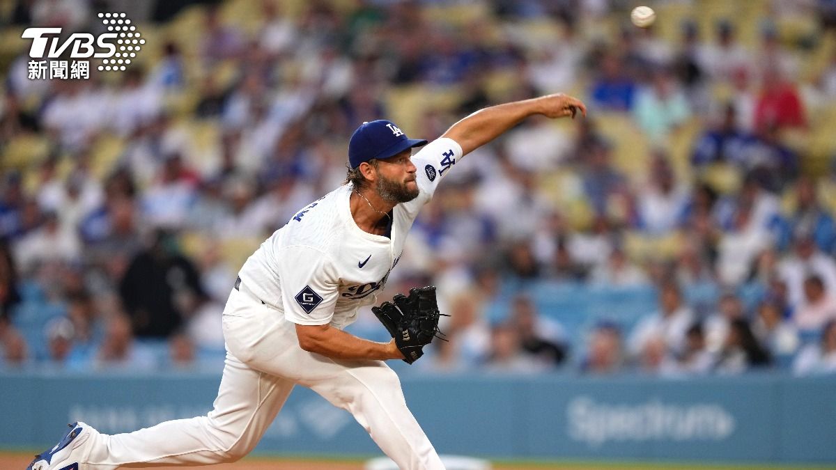 MLB/不老書僮!克蕭8月5戰全勝 自嘲「直球沒力」仍寫新猷