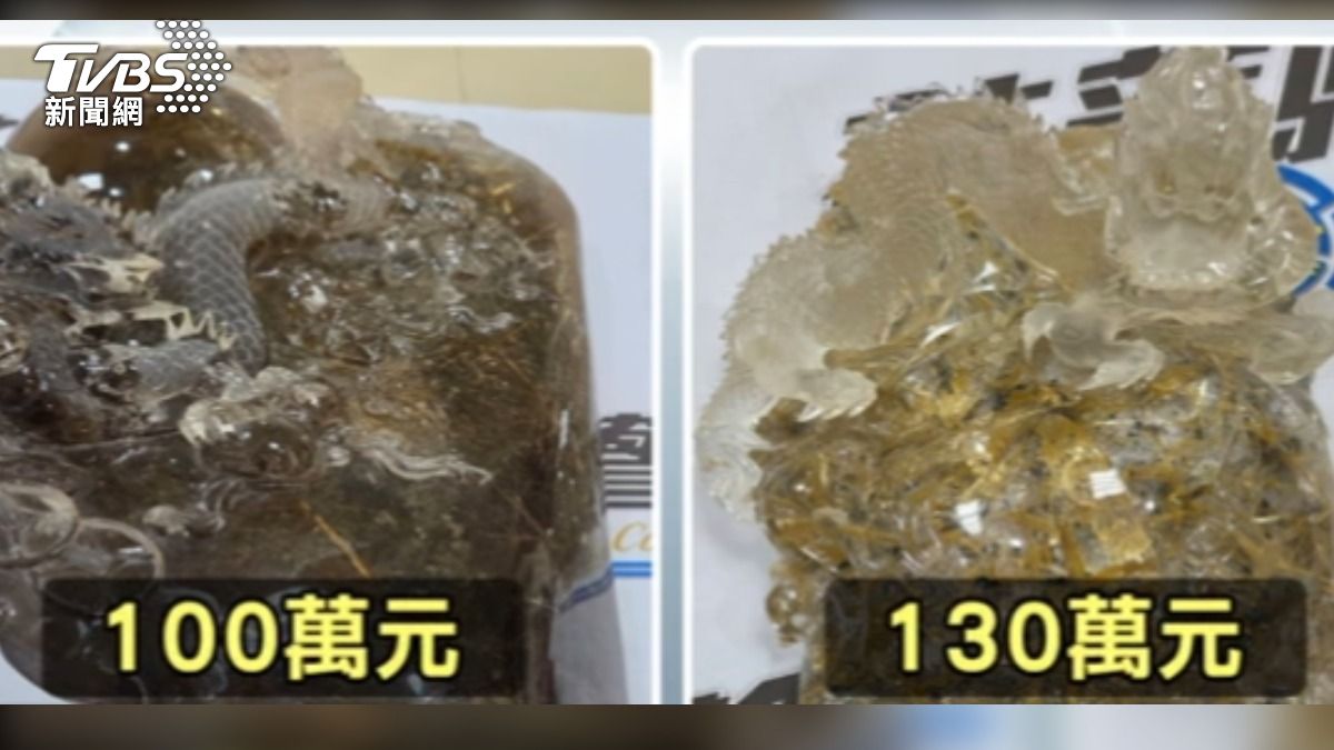 遭外甥竊走的鈦晶龍雕，色澤透明度影響價格。 （圖／TVBS）