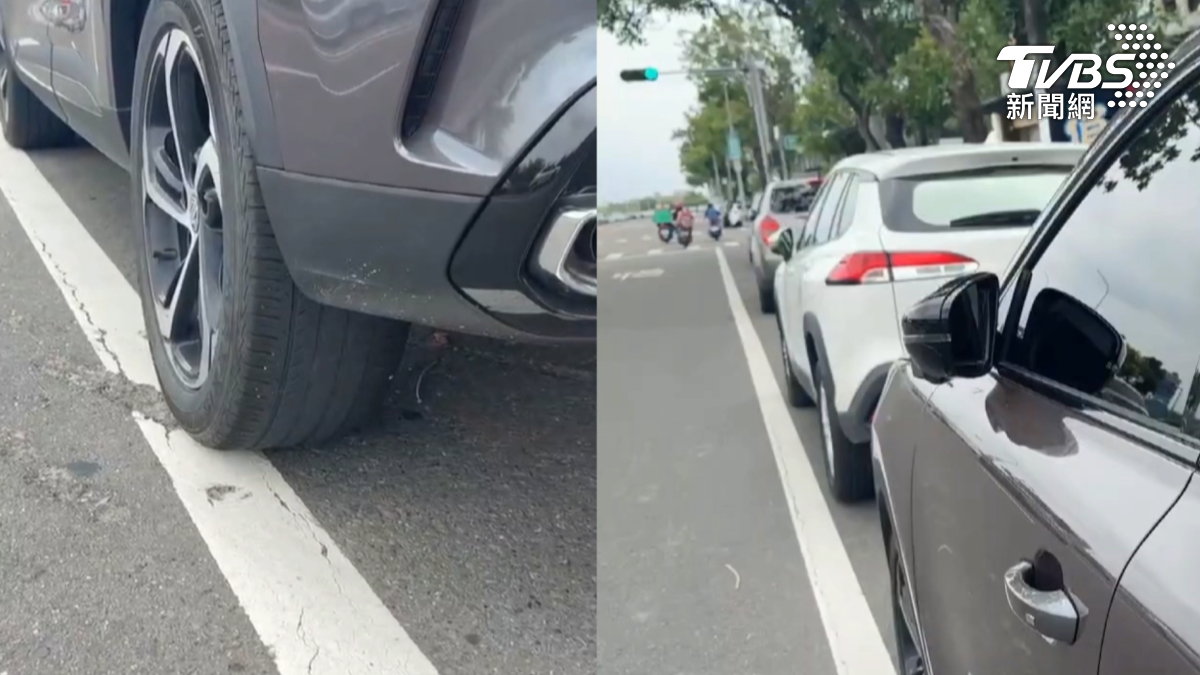 附近大樓也遭遇類似情況,一般民眾的認知就是白線以內可以停車,但最近一兩年執法單位卻頻繁開單,讓人感到不解。(圖/TVBS)