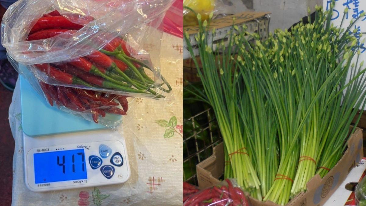生鮮蔬果「農藥超標」!流入超市菜攤 辣椒、韭菜花中鏢