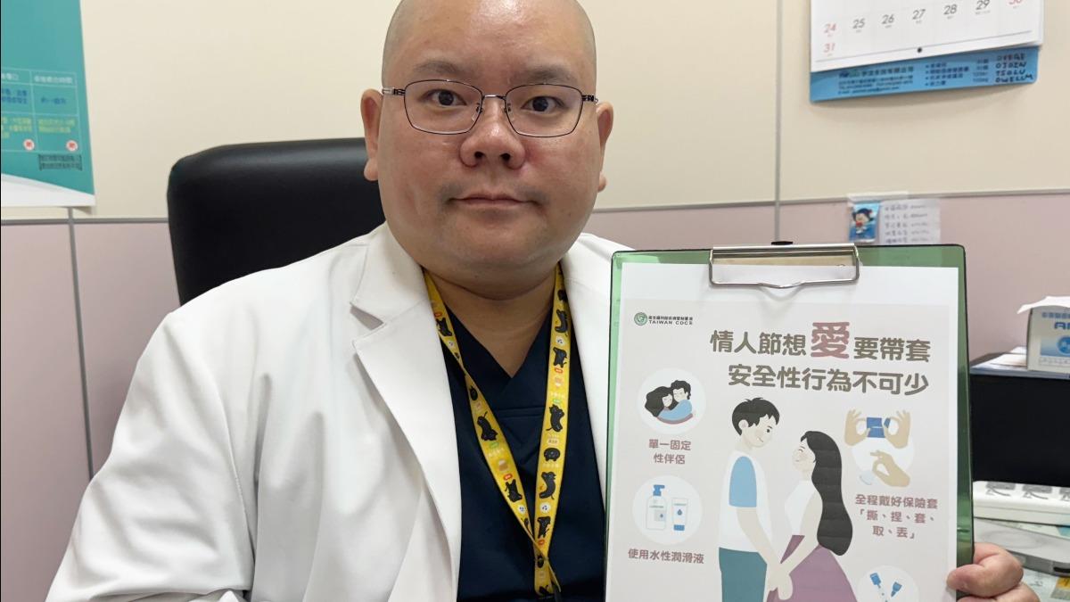 黃品叡強調,如果性行為沒有做好安全措施,難保以後不會染性病。(圖/大甲李綜合醫院提供)