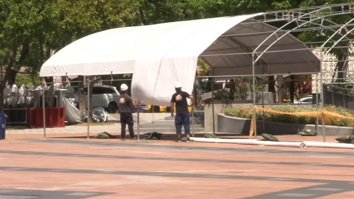新北市近期飆出將近40度的高溫。(圖/TVBS)