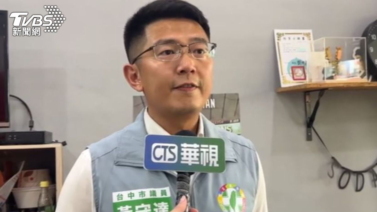 民進黨台中市議員黃守達。（圖／TVBS）