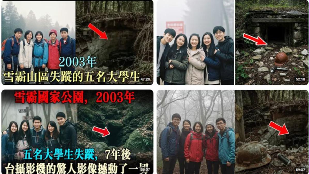 網傳「2003年5大學生雪霸失蹤」影片!事實查核中心回應了