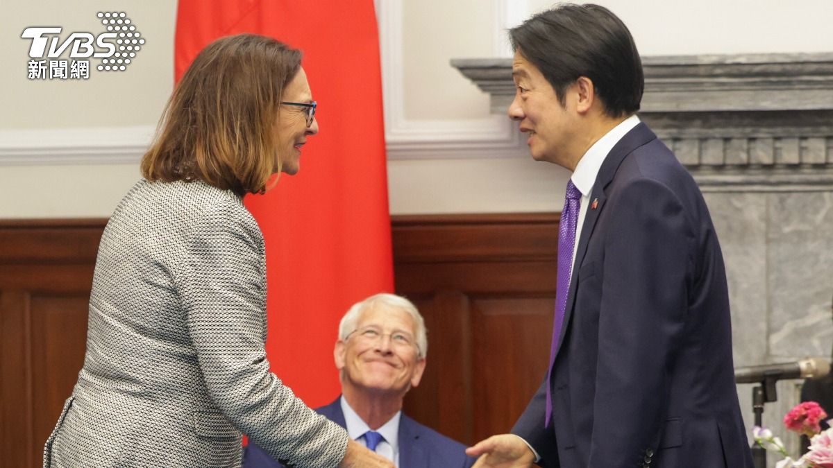 賴清德總統接見美參議院軍委會主席韋克爾訪團。（圖／中央社）