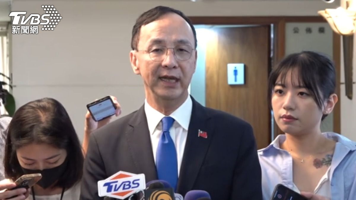 國民黨主席朱立倫。(圖/TVBS)