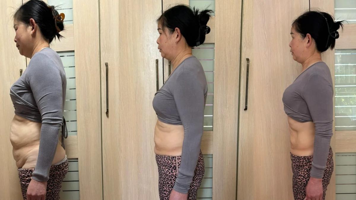 53 歲的媽媽,短短 2 個月就甩掉 8 公斤!(圖/翻攝自小紅書)