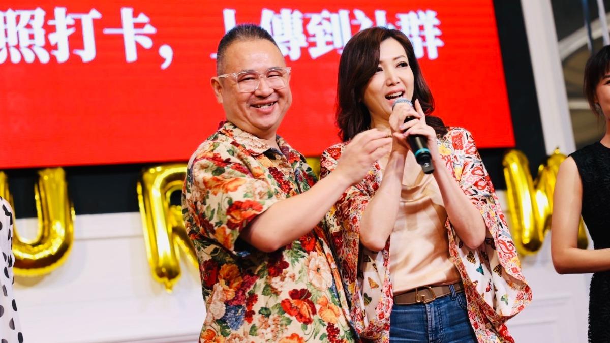 廖家儀（右）與百夫長集團創辦人陳志彬。（圖／廖家儀提供）