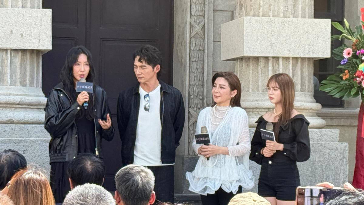 王彩樺、隋棠、温昇豪、庭庭出席新節目記者會。(圖/黃盈容攝)