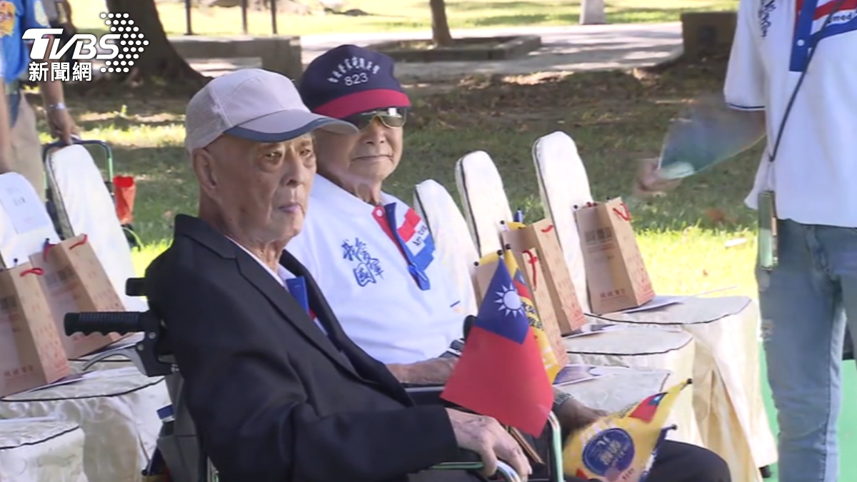 實際參戰抗日老兵出席93嘉年華，年紀最大孫國喜已經112歲。（圖／TVBS）