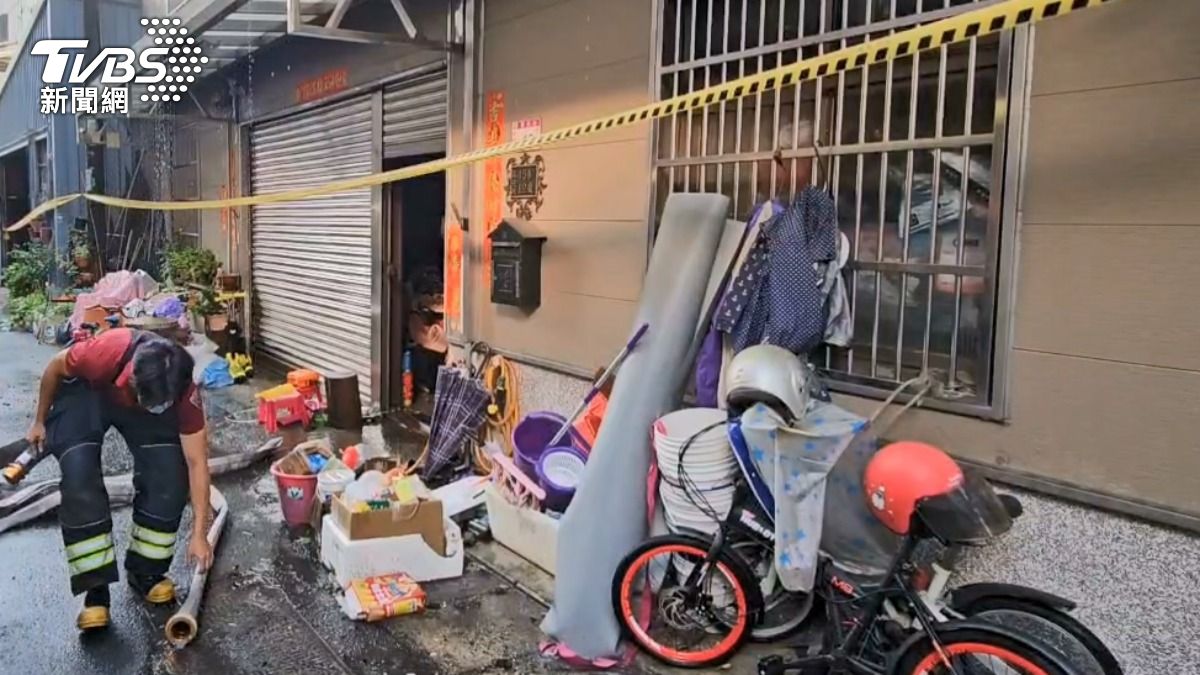 中壢清晨火警釀5死。(圖/TVBS)