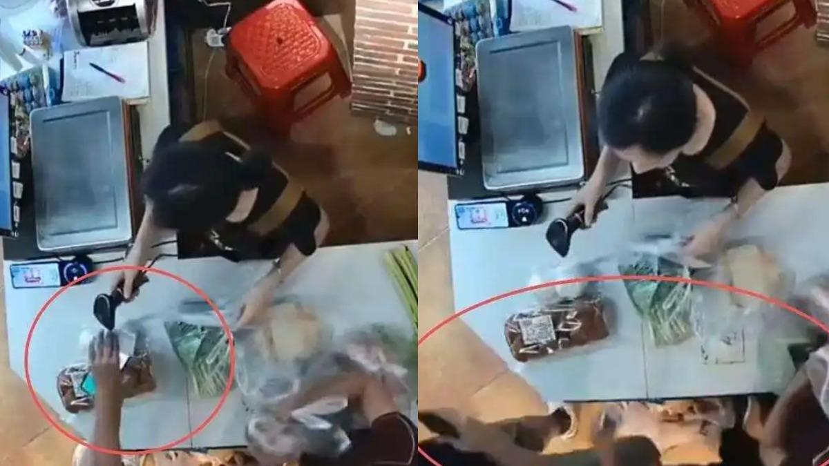 陸男超市插隊被阻！痛踹13歲男孩　店員「冷眼結帳」挨轟