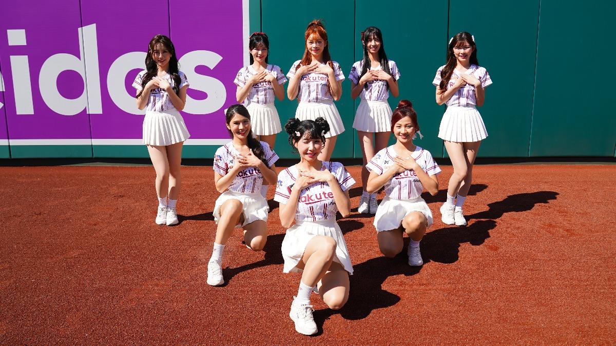 樂天女孩日前登上華盛頓國民隊「台灣日」舞台。(圖/樂天桃猿提供)