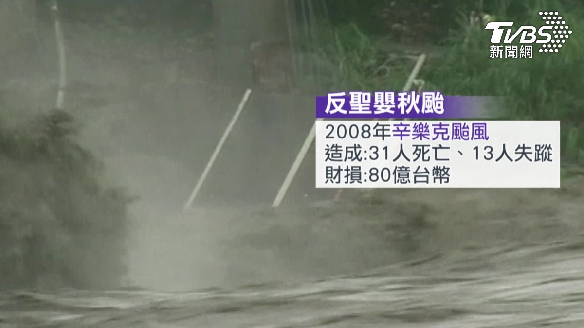 反聖嬰秋颱共伴效應，專家表示，北部要嚴防強降雨。（圖／TVBS）