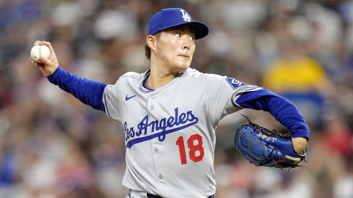 洛杉磯道奇日籍右投山本由伸。(圖／達志影像TPG)