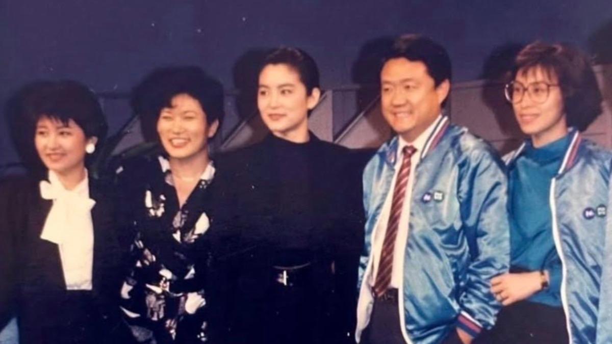 盧秀燕採訪林青霞。(圖/翻攝自盧秀燕臉書)