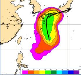 「熱帶擾動」位於琉球東方,成颱機率為40%。(圖/翻攝自「洩天機教室」專欄)
