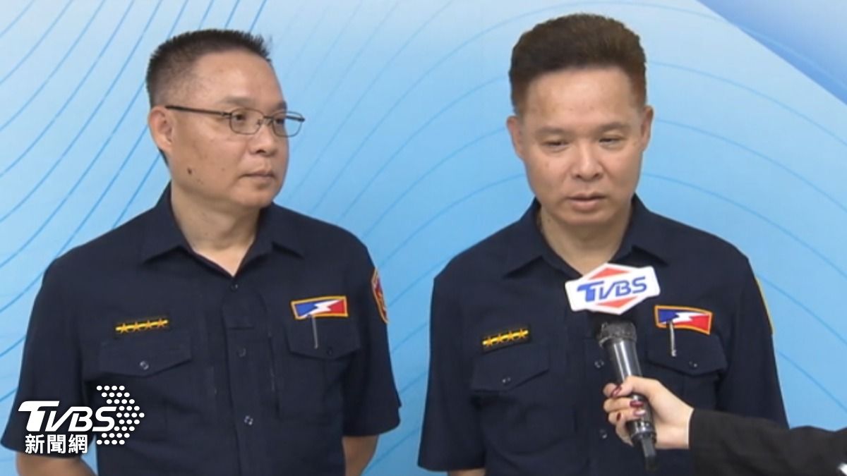 北市保安大隊,兩名雙胞胎小隊長。(圖/TVBS)