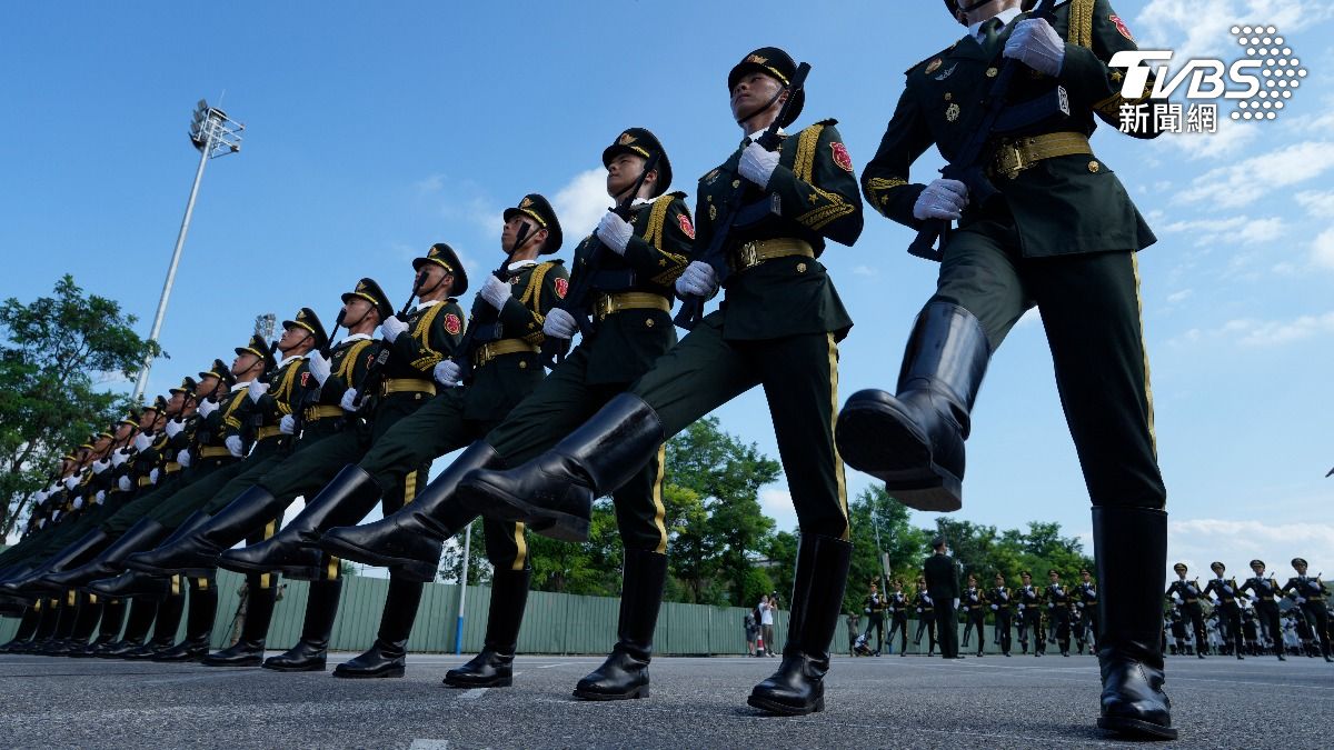 中共九三閱兵彩排中(圖/達志影像美聯社)