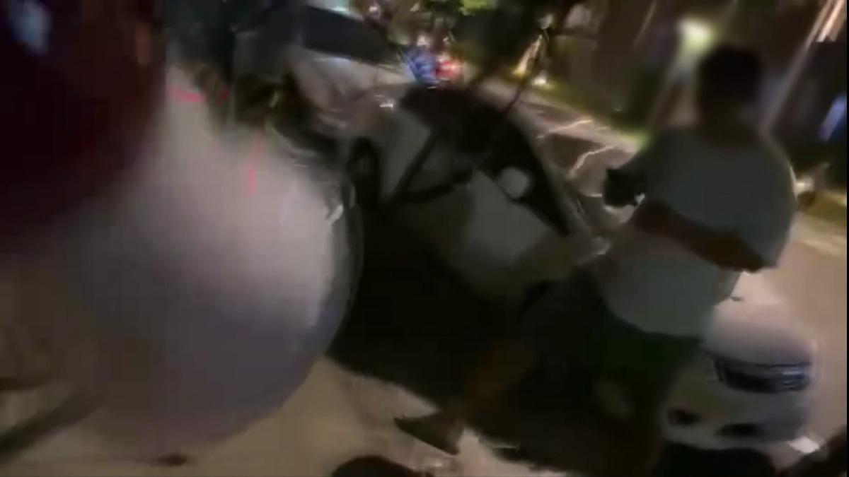 男嗆「不怕警察」 店家:他不只一次來滋擾。(圖/民眾提供)