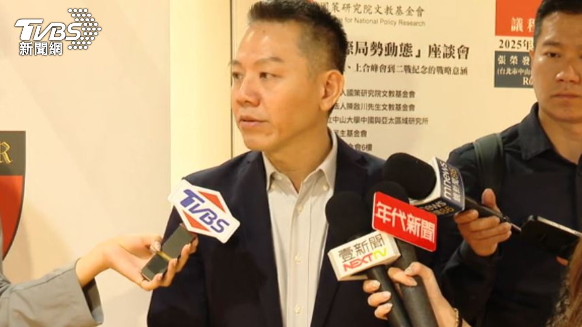 國策研究院副院長郭育仁。(圖/TVBS)