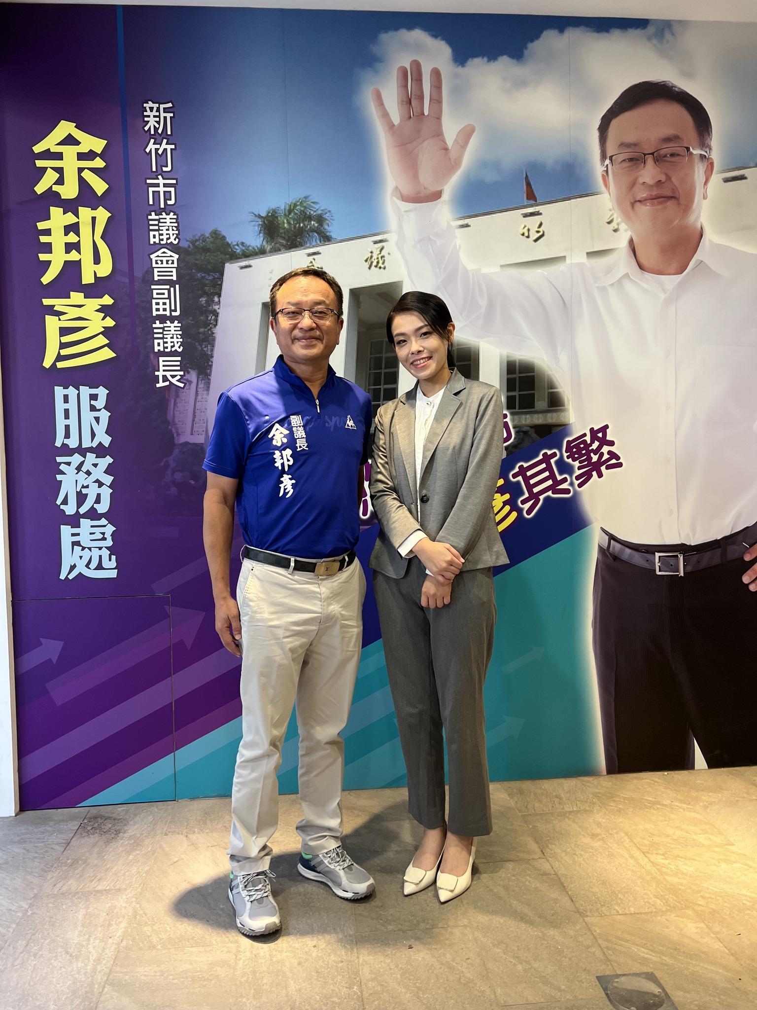 新竹市議會副議長余邦彥曾公開表態,力挺高虹安。(圖/翻攝自余邦彥臉書)