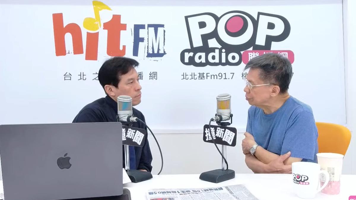 沈富雄為黃暐瀚抱不平，認為羅智強「嘴臉太苛了」。（圖／翻攝自POP撞新聞YouTube）