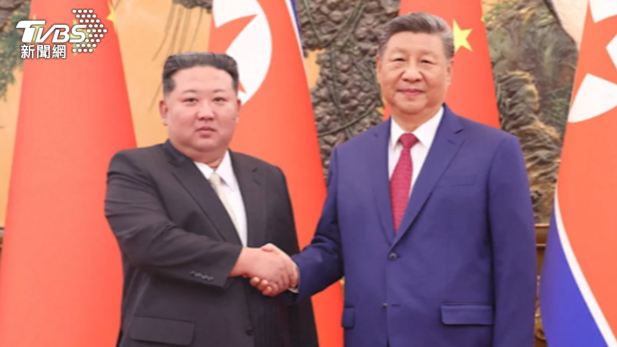 中朝會談。(圖/TVBS)