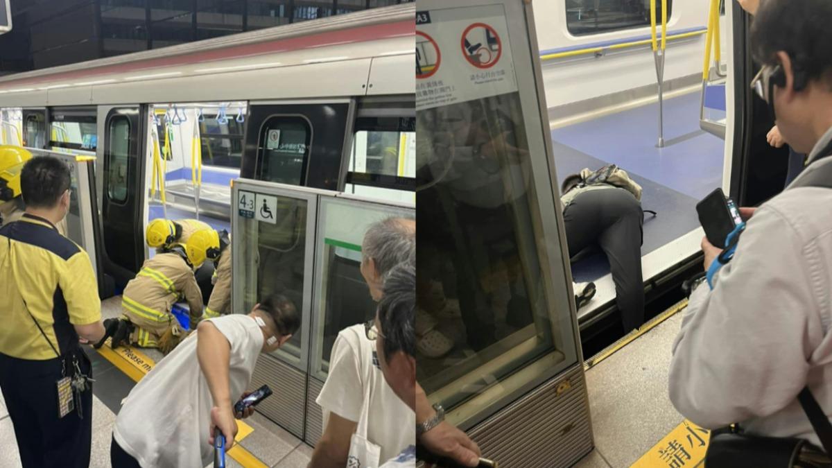 港鐵意外!乘客腳「卡月台門與列車縫隙」 驚險照片曝光